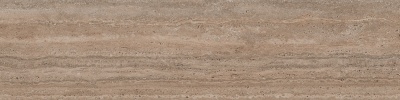 Ступень фронтальная клееная Про Травертин коричневый светлый матовый обрезной 33x119,5x0,9