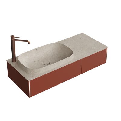 Тумба Magica/Маджика подвесная 120, 2 ящика, венецианский красный матовый Тумба Magica/Маджика подвесная 120, 2 ящика, венецианский красный матовый