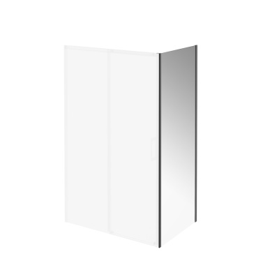 Душевая боковая панель Vetro/Ветро, 80х195, матовый черный Душевая боковая панель Vetro/Ветро, 80х195, матовый черный