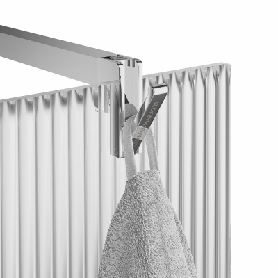 Душевая перегородка Cristallo/Кристалло с рифленым стеклом, 120х210, хром Душевая перегородка Cristallo/Кристалло с рифленым стеклом, 120х210, хром