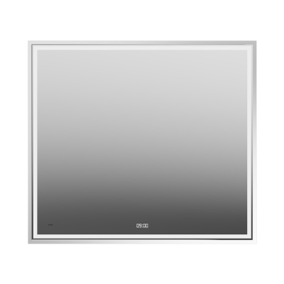 Зеркало Tecno/Текно c LED 90 с подсветкой, с функцией антизапотевание, белый глянцевый Зеркало Tecno/Текно c LED 90 с подсветкой, с функцией антизапотевание, белый глянцевый