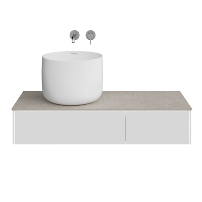 Тумба Magica/Маджика подвесная 120, 2 ящика, утренний серый матовый Тумба Magica/Маджика подвесная 120, 2 ящика, утренний серый матовый