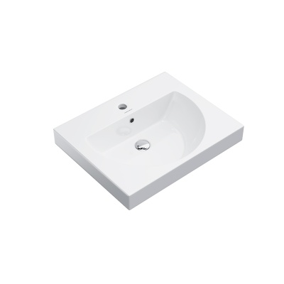 Раковина BUONGIORNO подвесная/мебельная 60, белая глянцевая Раковина BUONGIORNO подвесная/мебельная 60, белая глянцевая