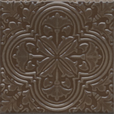 Декор Фес коричневый глянцевый 15x15x0,77