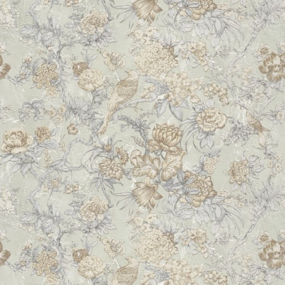 Обои виниловые Азулежу мотив, зеленый