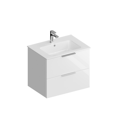 Тумба PIANO Forte подвесная 65 см, 2 ящика, белый глянцевый Тумба PIANO Forte подвесная 65 см, 2 ящика, белый глянцевый