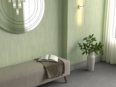 Обои виниловые Арки мотив, зеленый