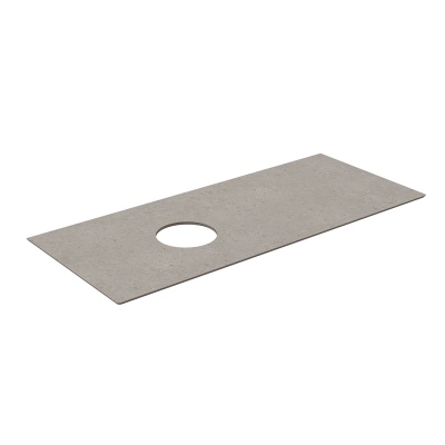 Столешница MAGICA Риккарди 120 см, серая матовая (без отв. под смеситель)