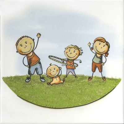 Декор Весёлые старты «Аэробика» 20x20x0,69 Декор Весёлые старты «Аэробика» 20x20x0,69