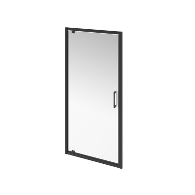 Душевая дверь VETRO, распашная, 100х195, матовый черный