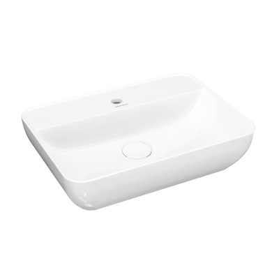 Раковина PLAZA подвесная 55, белая глянцевая