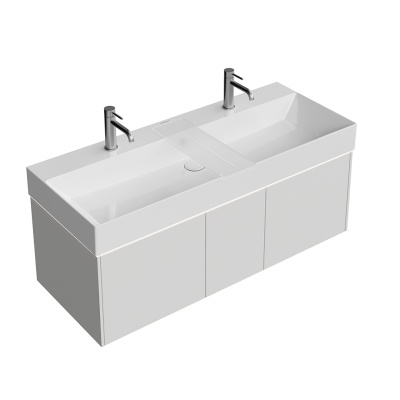 Тумба GRANDE подвесная 120, 3 ящика, архитектурный серый