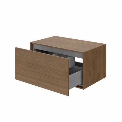 Тумба ATOLLO напольная/подвесная с ящиком 80, деревянная