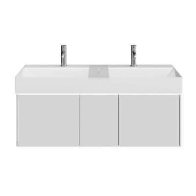 Тумба GRANDE подвесная 120, 3 ящика, архитектурный серый