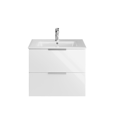 Тумба PIANO Forte подвесная 65 см, 2 ящика, белый глянцевый Тумба PIANO Forte подвесная 65 см, 2 ящика, белый глянцевый