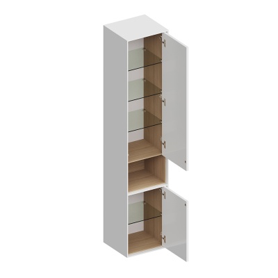 Пенал PLAZA Modern подвесной 170, белый глянцевый Пенал PLAZA Modern подвесной 170, белый глянцевый