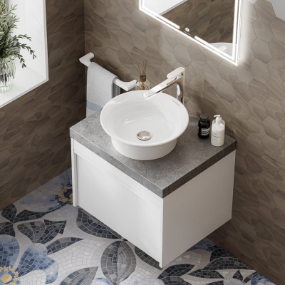 Раковина CANALETTO накладная 40, белая глянцевая Раковина CANALETTO накладная 40, белая глянцевая