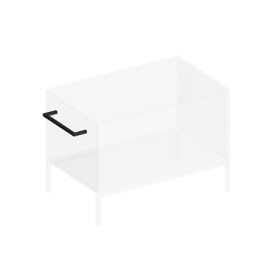 Держатель для полотенца ATOLLO, черный матовый