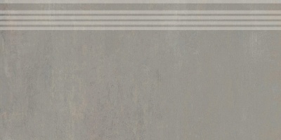 Ступень Гварди серый светлый матовый обрезной 30x60x0,9