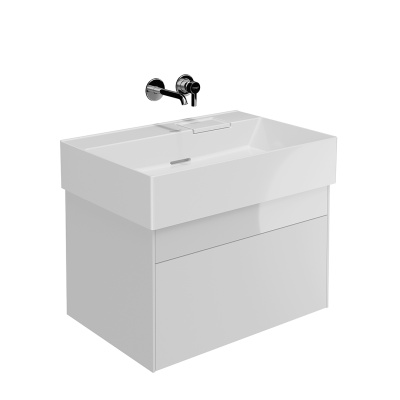 Тумба LOGICA подвесная 2 ящика 70 см, белоснежный