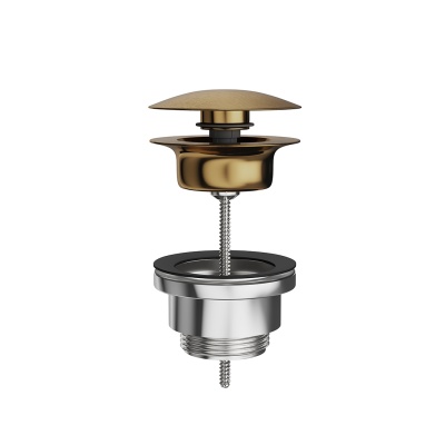 Донный клапан для раковины, потертая бронза