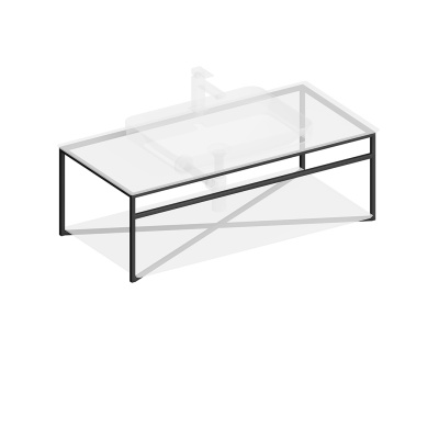 Металлическая структура PLAZA Next подвесная 100, черная матовая