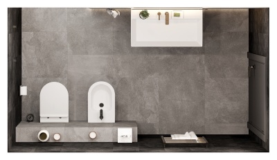 Биде POMPEI напольное, белый глянцевый