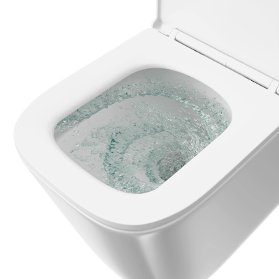 Унитаз CUBO Tornado подвесной, с системой смыва торнадо с крепежом и сиденьем, белый глянцевый Унитаз CUBO Tornado подвесной, с системой смыва торнадо с крепежом и сиденьем, белый глянцевый