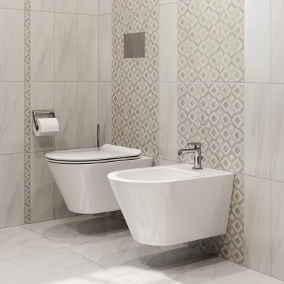 Биде PLAZA Modern подвесное, белый глянцевый Биде PLAZA Modern подвесное, белый глянцевый