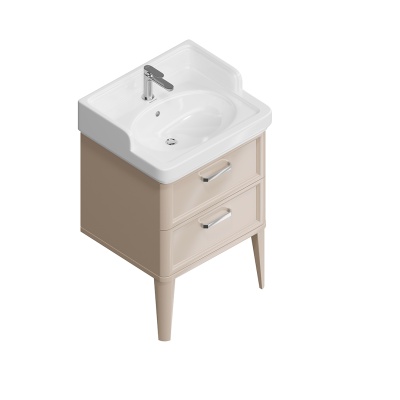 Тумба POMPEI напольная с 2 ящиками 60, камео бежевый глянцевый Тумба POMPEI напольная с 2 ящиками 60, камео бежевый глянцевый