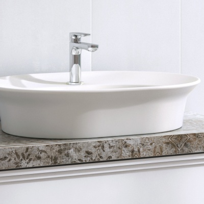 Смеситель для раковины OLE однорычажный без донного клапана 3/8, хром глянец