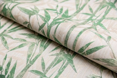 Обои виниловые Бамбук мотив, бежевый светлый, зеленый