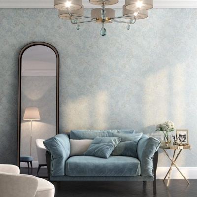 Обои виниловые Флора мотив, голубой