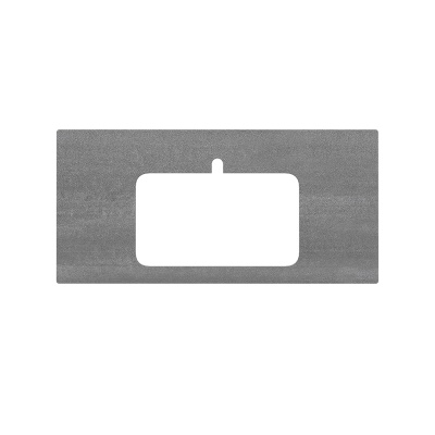 Столешница из керамогранита для раковин, встраиваемых сверху, Про Дабл 100 см, антрацит натуральный