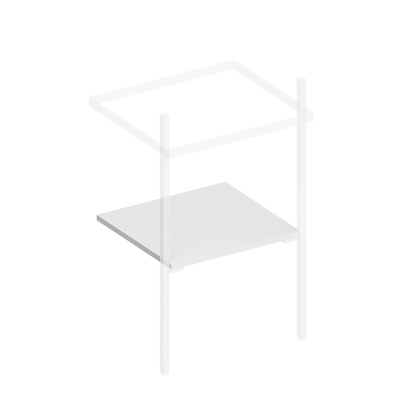 Полка для структур PRO 50, белая матовая