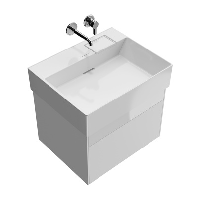 Тумба LOGICA подвесная 2 ящика 60 см, белоснежный