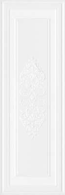 Декор Монфорте белый панель матовый обрезной 40x120x1