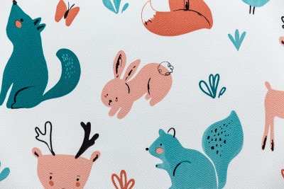 Обои виниловые на флизелиновой основе Уик-энд мотив, оранжево-синий животные Обои виниловые на флизелиновой основе Уик-энд мотив, оранжево-синий животные